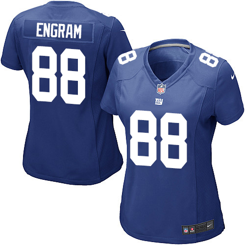 Nike Giants #88 Evan Engram Royal Blue Team Color Women's Stitched NFL Elite Jersey - Click Image to Close